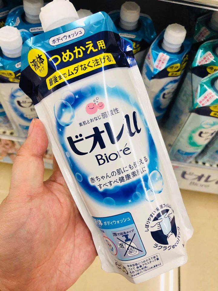 Biore Body Wash Blue 340ml Refill