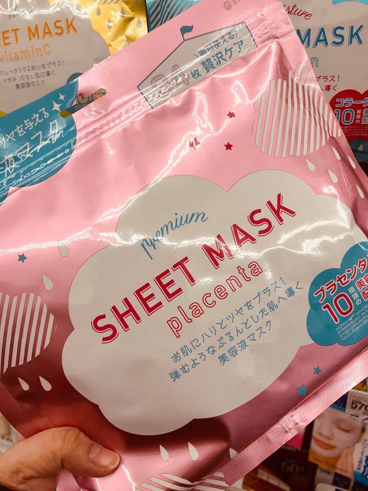 Premium Facial Sheet Mask Placenta (34sheets)